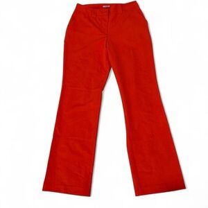 Worthington Bold Orange Flare Pants. Size 8. Straight Leg.